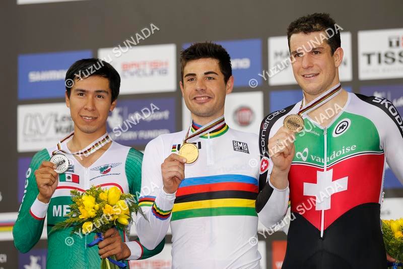 2 March 2016 Track World Championships (London, UK) Men Scratch Final 1st : MORA Sebastian (ESP) 2nd : PRADO Ignacio (MEX) 3rd : IMHOF Claudio (SUI) Photo : Yuzuru SUNADA