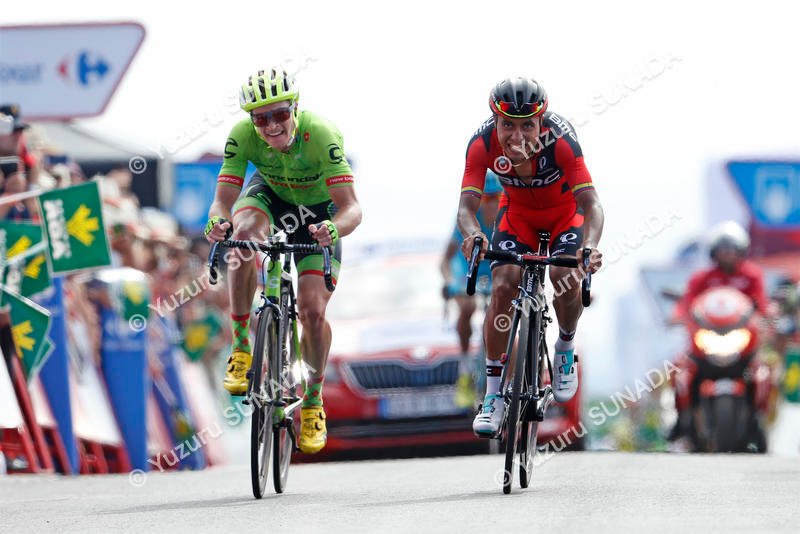 23 August 2016 71st Vuelta a Espana Stage 04 : Betanzos - San Andres de Teixido ATAPUMA John Darwin (COL) BMC KING Benjamin (USA) Cannondale Photo : Yuzuru SUNADA