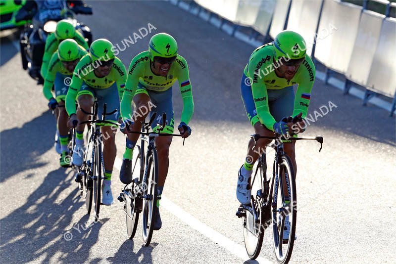 20 August 2016 71st Vuelta a Espana Stage 01 : Ourense - Castrelo de Mino TTT CONTADOR Alberto (ESP) Tinkoff Photo : Yuzuru SUNADA